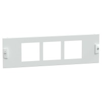 Plaque frontale, PrismaSeT P et G, pour coffret W300, type lisse, 6M, blanc, RAL 9003