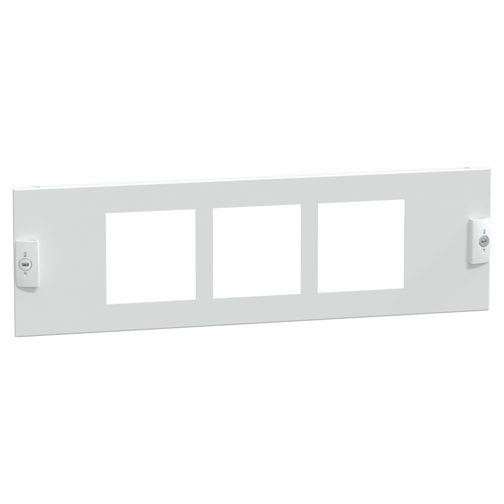 Plaque frontale, PrismaSeT P et G, pour coffret W300, type lisse, 6M, blanc, RAL 9003