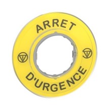 ETIQUETTE ARRET D'URGENCE 3D