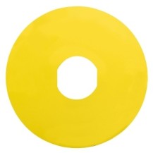 ETIQUETTE CIRCULAIRE VIERGE DIAM.90MM JAUNE