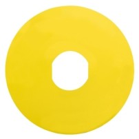 ETIQUETTE CIRCULAIRE VIERGE DIAM.90MM JAUNE