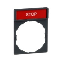 PORTE ETIQUETTE STOP ROUGE