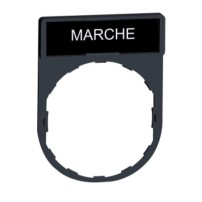 PORTE ETIQUETTE MARCHE NOIR