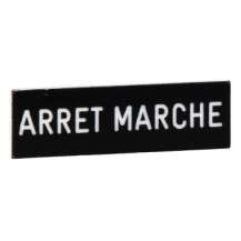 ETIQUETTE ARRET-MARCHE