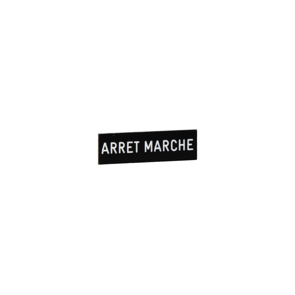 ETIQUETTE ARRET-MARCHE ETIQUETTE ARRET-MARCHE